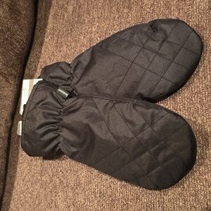 ISOTONER BRAND WOMEN'S BLACK MITTENS SIZE L/XL